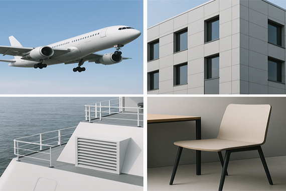 Honeycomb panel applications by Nirmaan Groups – aviation, marine, building, furniture